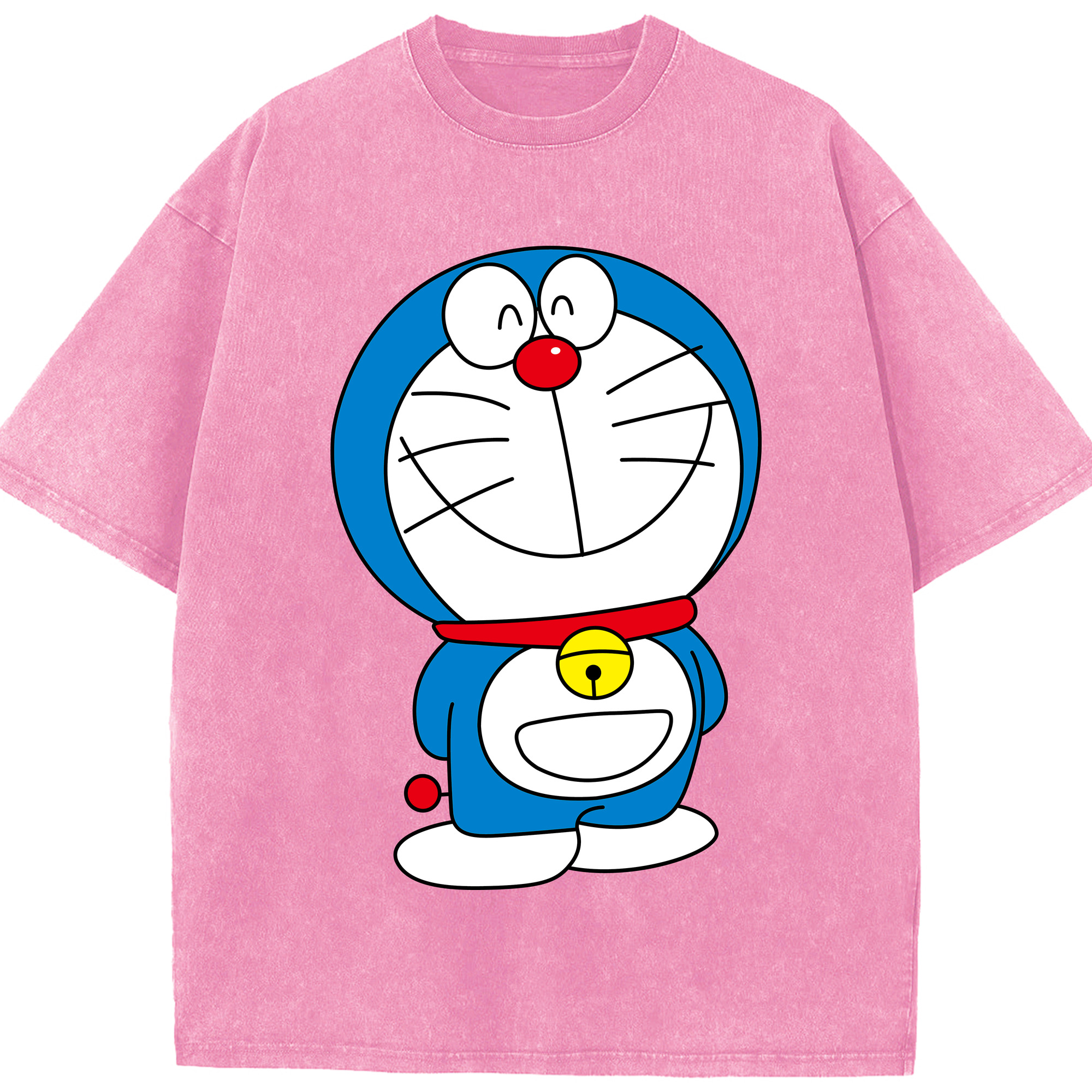（画像用） ドラえもん Doraemon 綿100% ヴィンテージ風 半袖Tシャツ（フロントプリント）